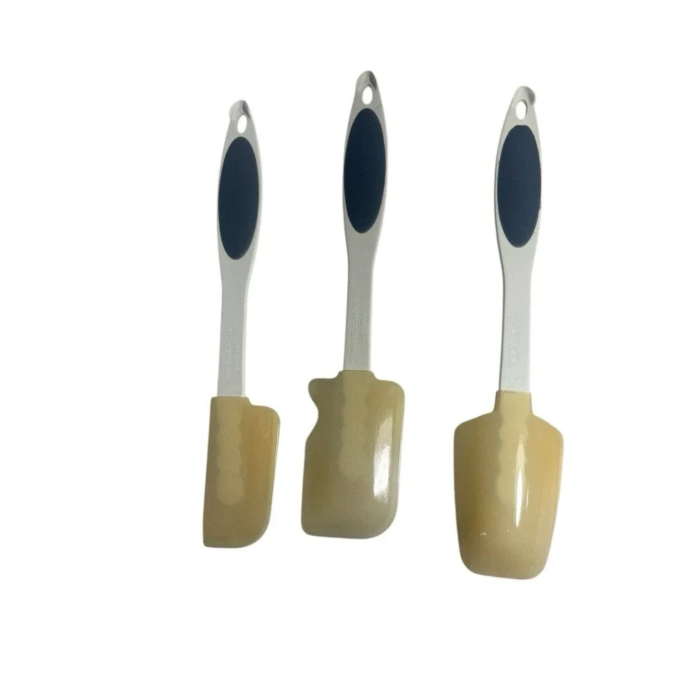 Vintage Rubbermaid High Heat Spatula Scraper Set of 3 MCM USA Kitchen Utensils